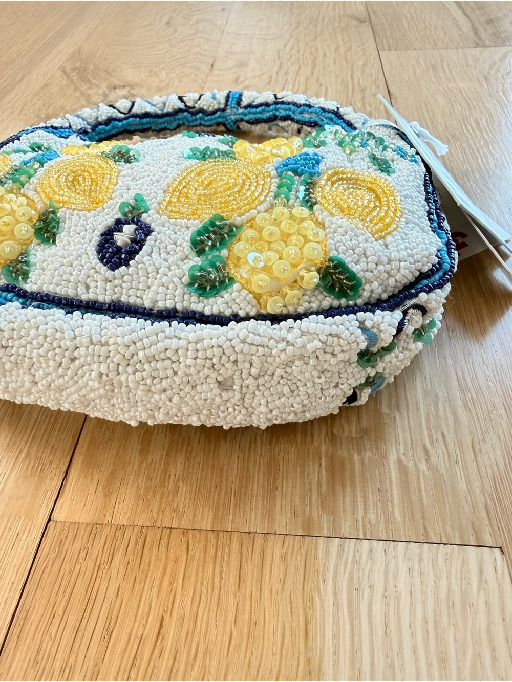 🍋 NWT TikTok Viral Beaded Bag Lemon | Made In India - Picture 4 of 5